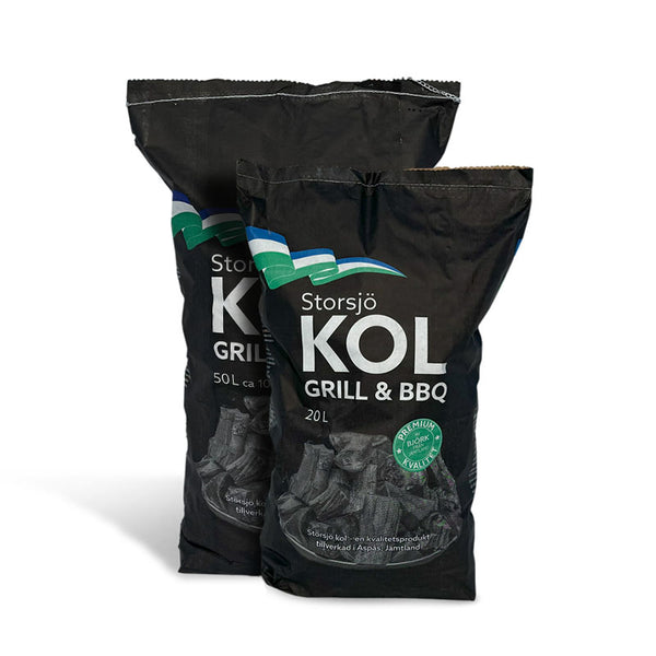 Premium grillkol från jämtländsk björk