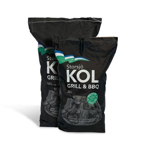 Premium grillkol från jämtlänsk björk